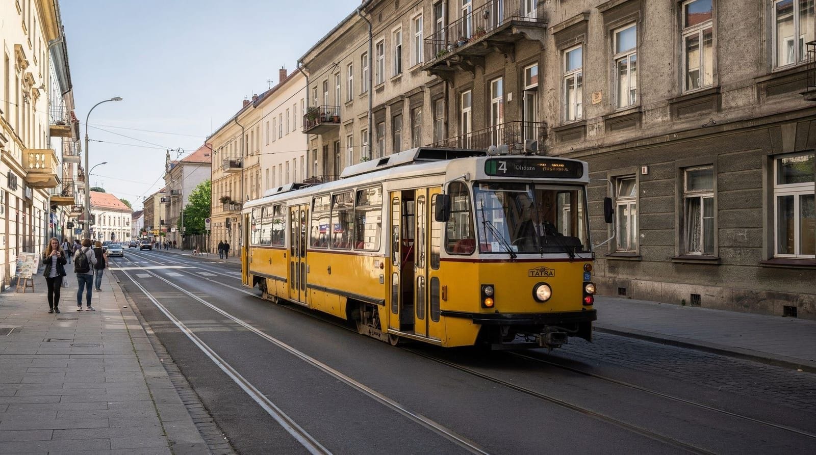 In Bratislava unterwegs: Straßenbahn, Bus, Fahrrad und Taxi